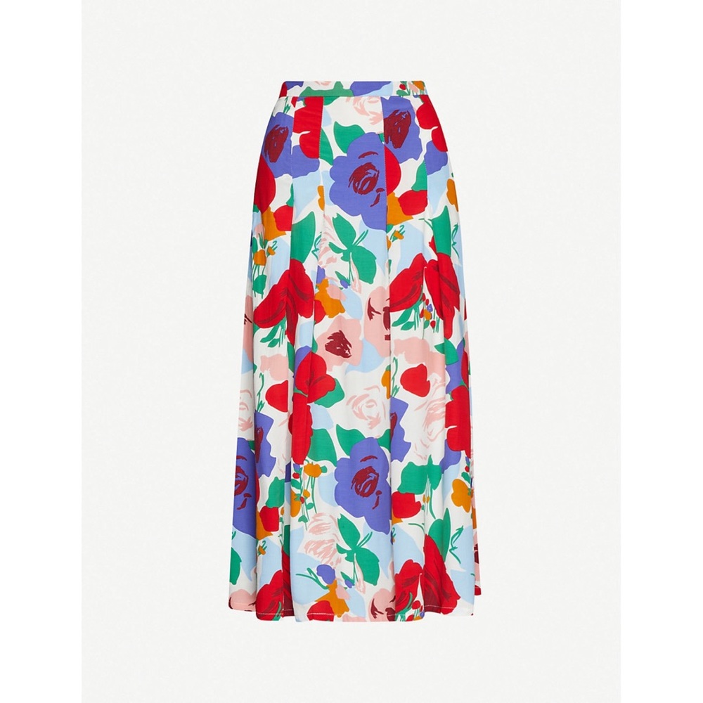 FAITHFULL THE BRAND Cuesta midi woven skirt